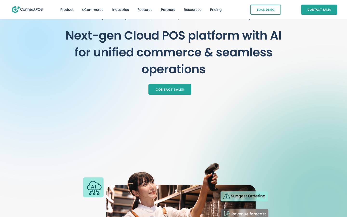 ConnectPOS's homepage, as read on Oct 2, 2026