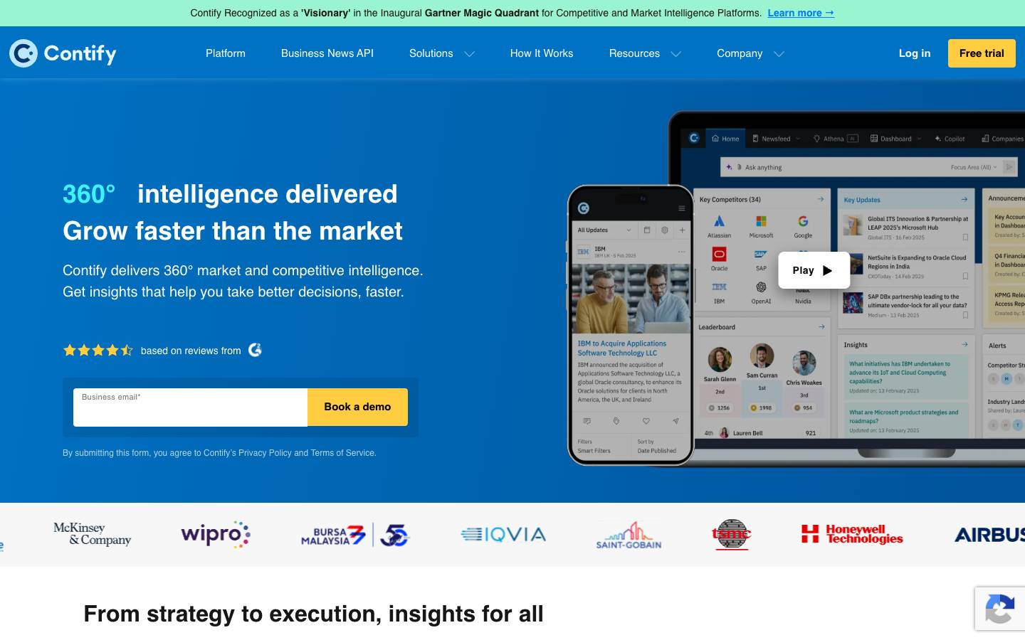 Contify's homepage, as read on Oct 2, 2026