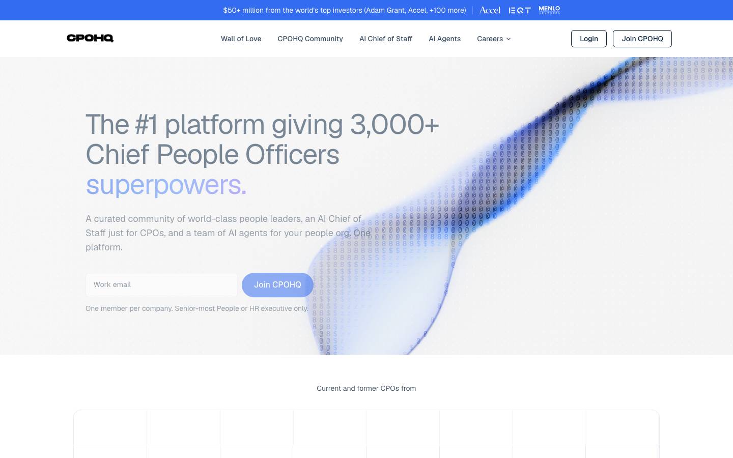 CPOHQ's homepage, as read on Oct 2, 2026