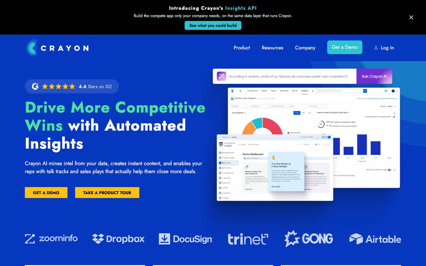 Crayon's homepage, as read on Oct 2, 2026
