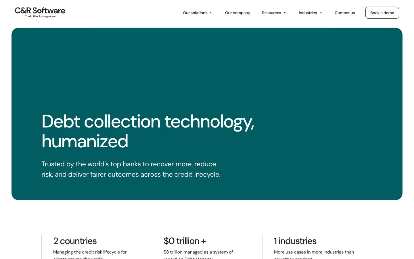 C&R Software's homepage, as read on Oct 2, 2026