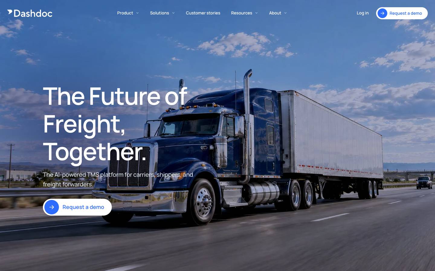 Dashdoc's homepage, as read on Oct 2, 2026