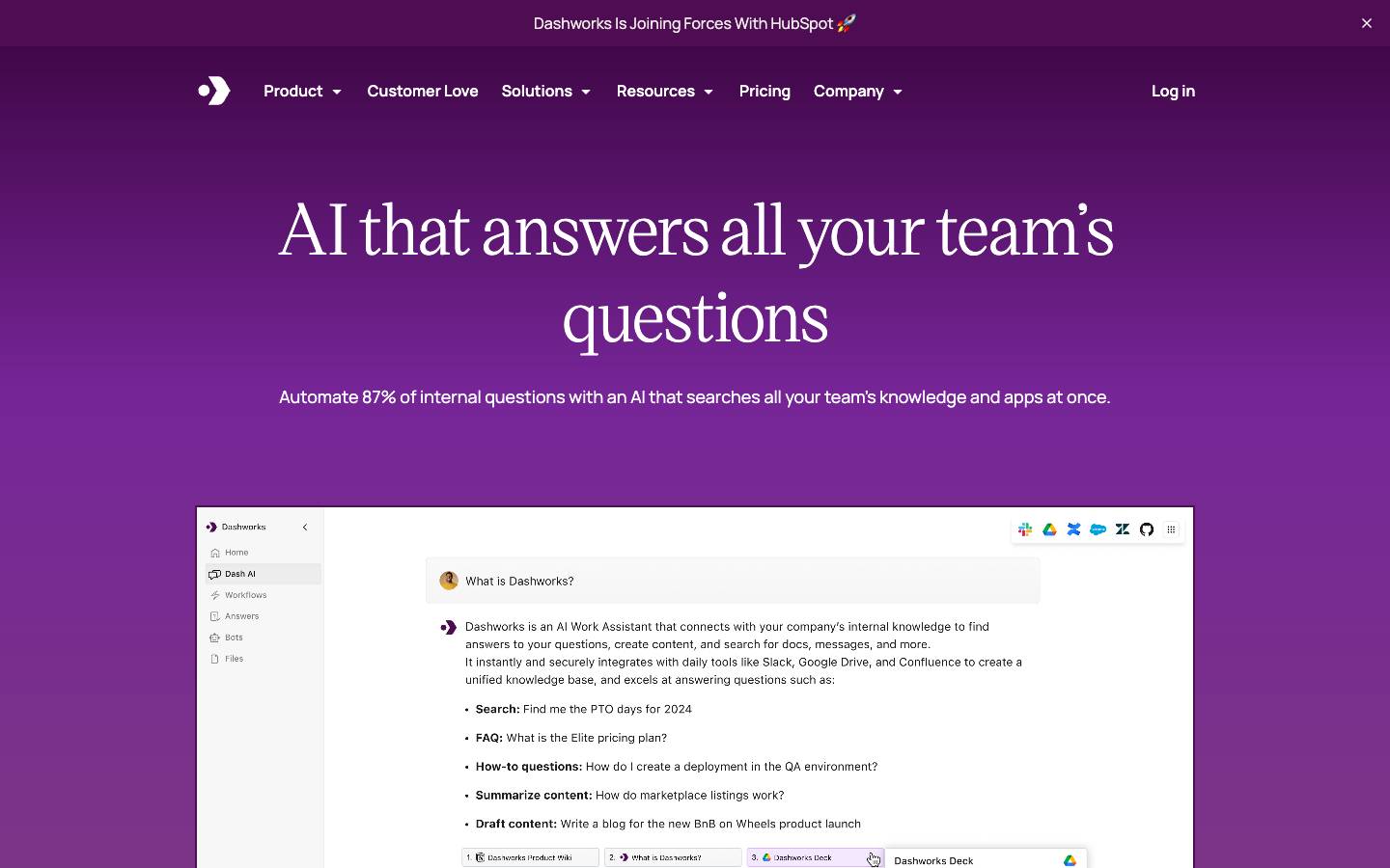 Dashworks's homepage, as read on Oct 2, 2026