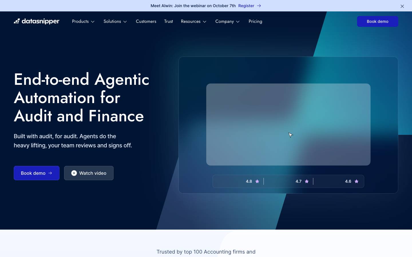 DataSnipper's homepage, as read on Oct 2, 2026