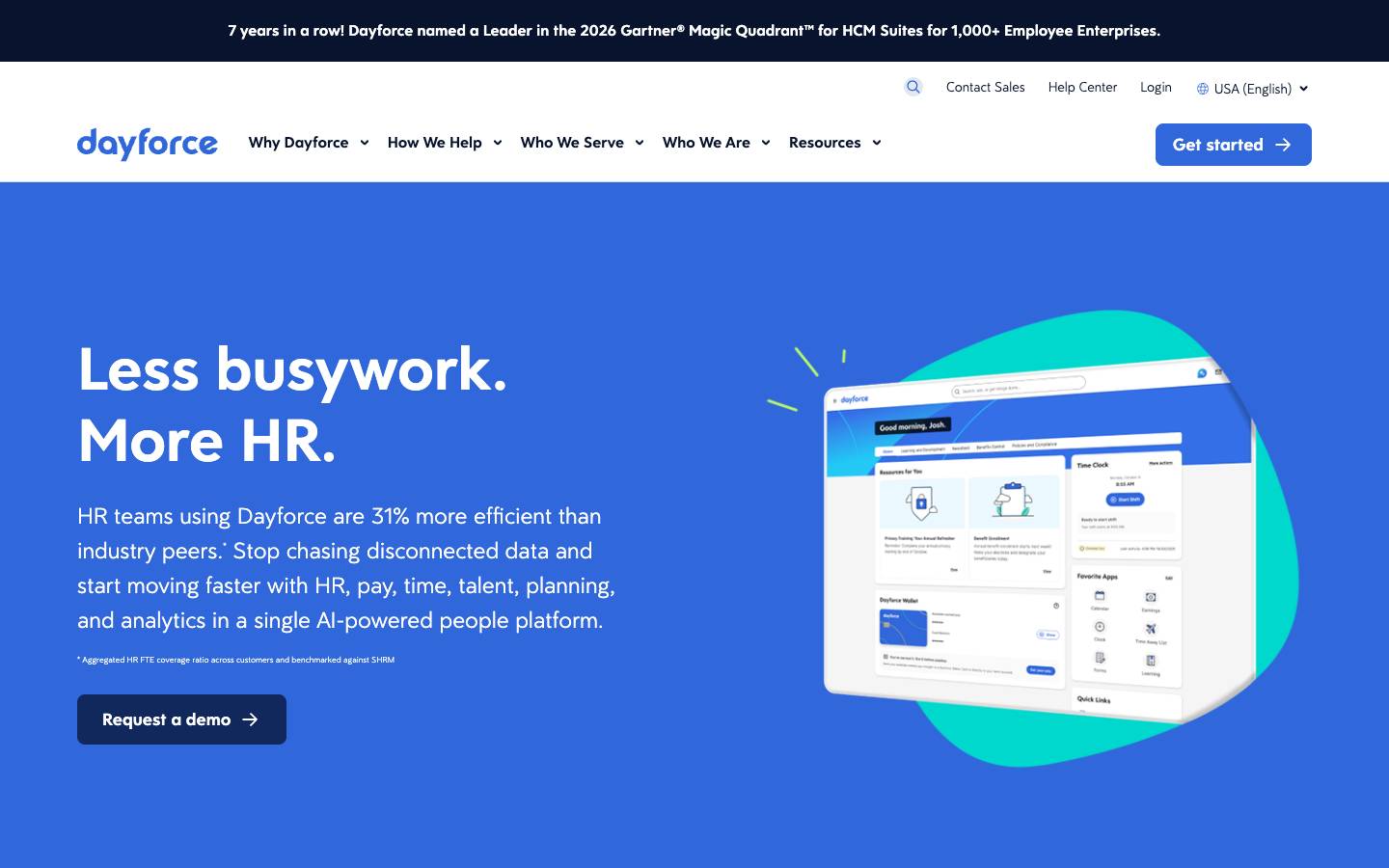 Dayforce's homepage, as read on Oct 2, 2026