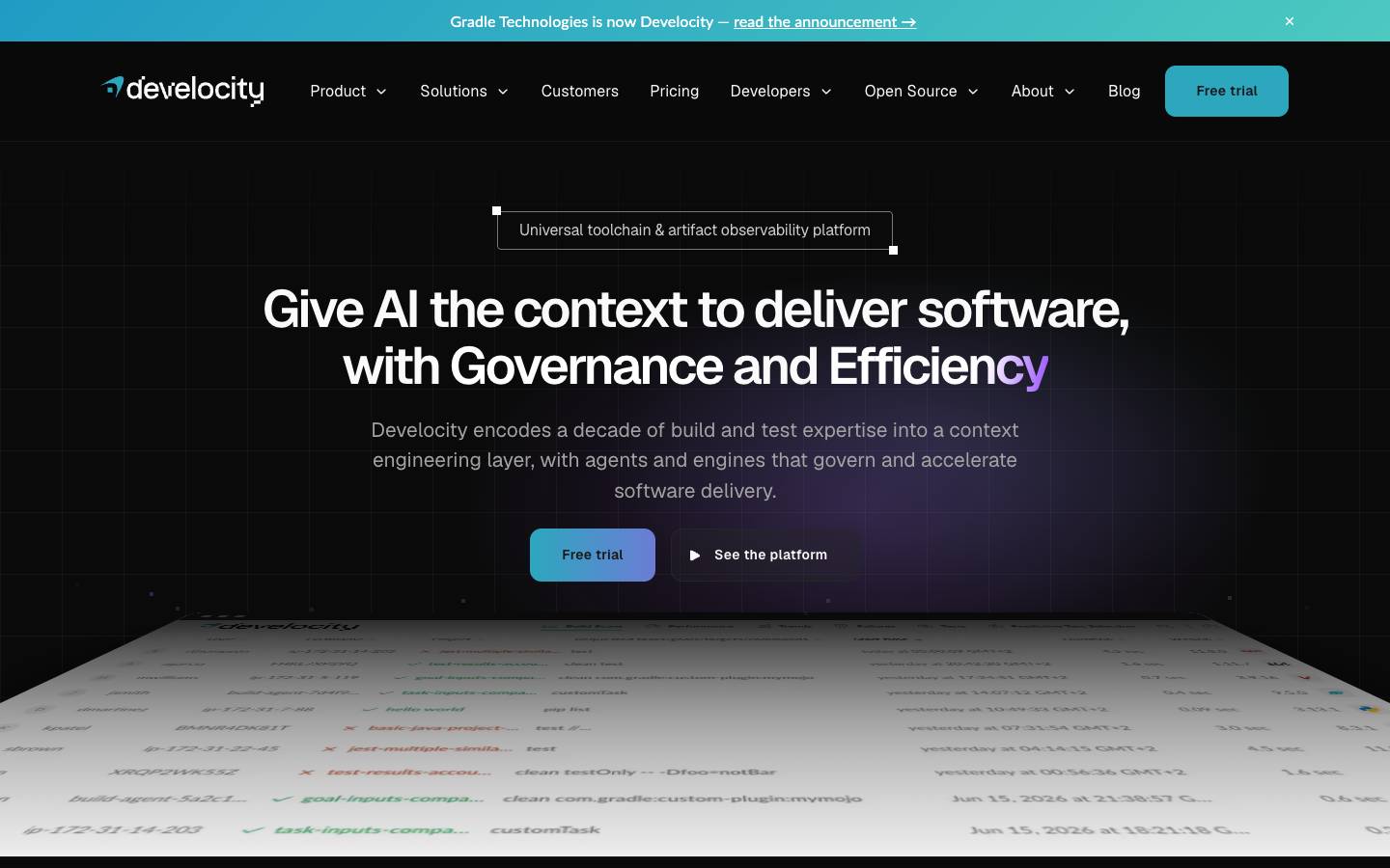 Gradle's homepage, as read on Oct 4, 2026