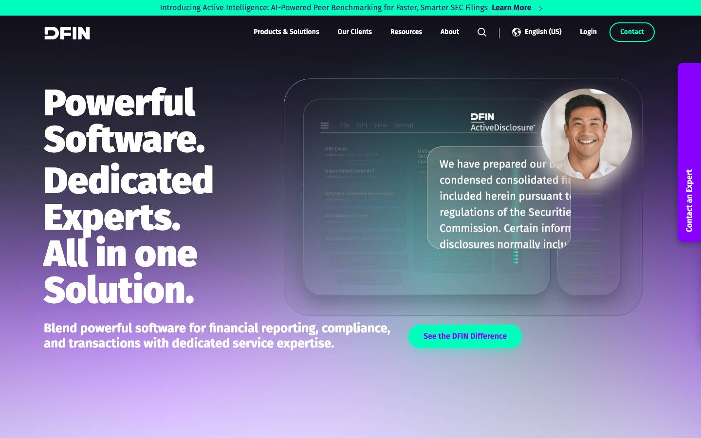 Donnelley Financial Solutions's homepage, as read on Oct 2, 2026
