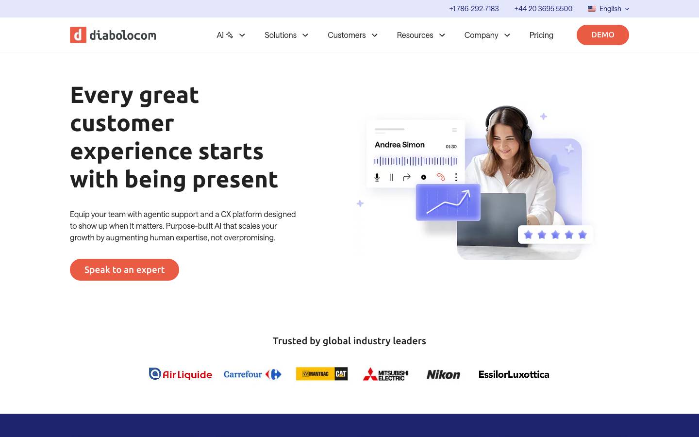 Diabolocom's homepage, as read on Oct 2, 2026