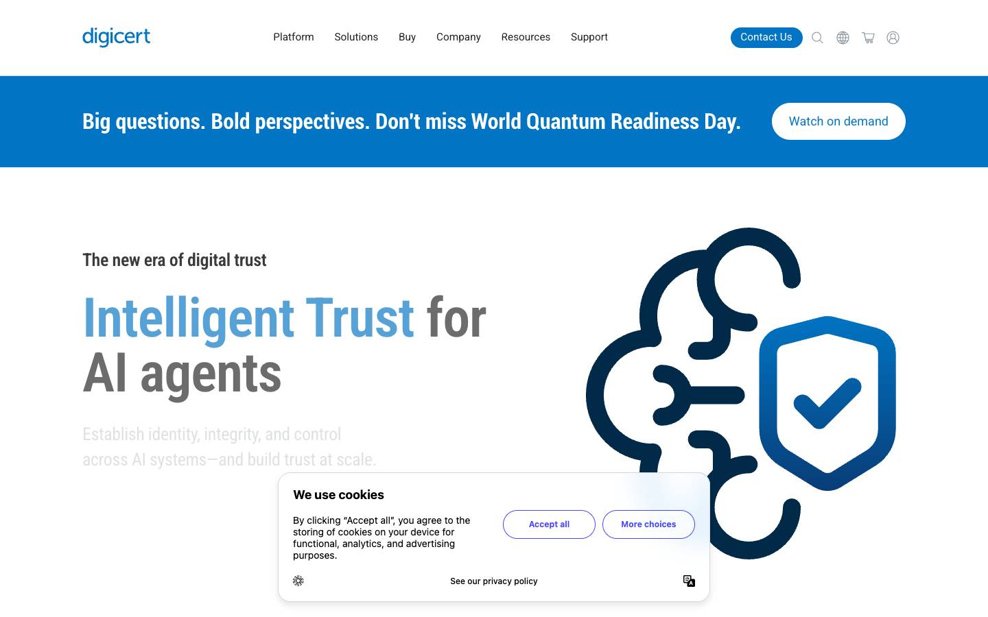 DigiCert's homepage, as read on Oct 2, 2026