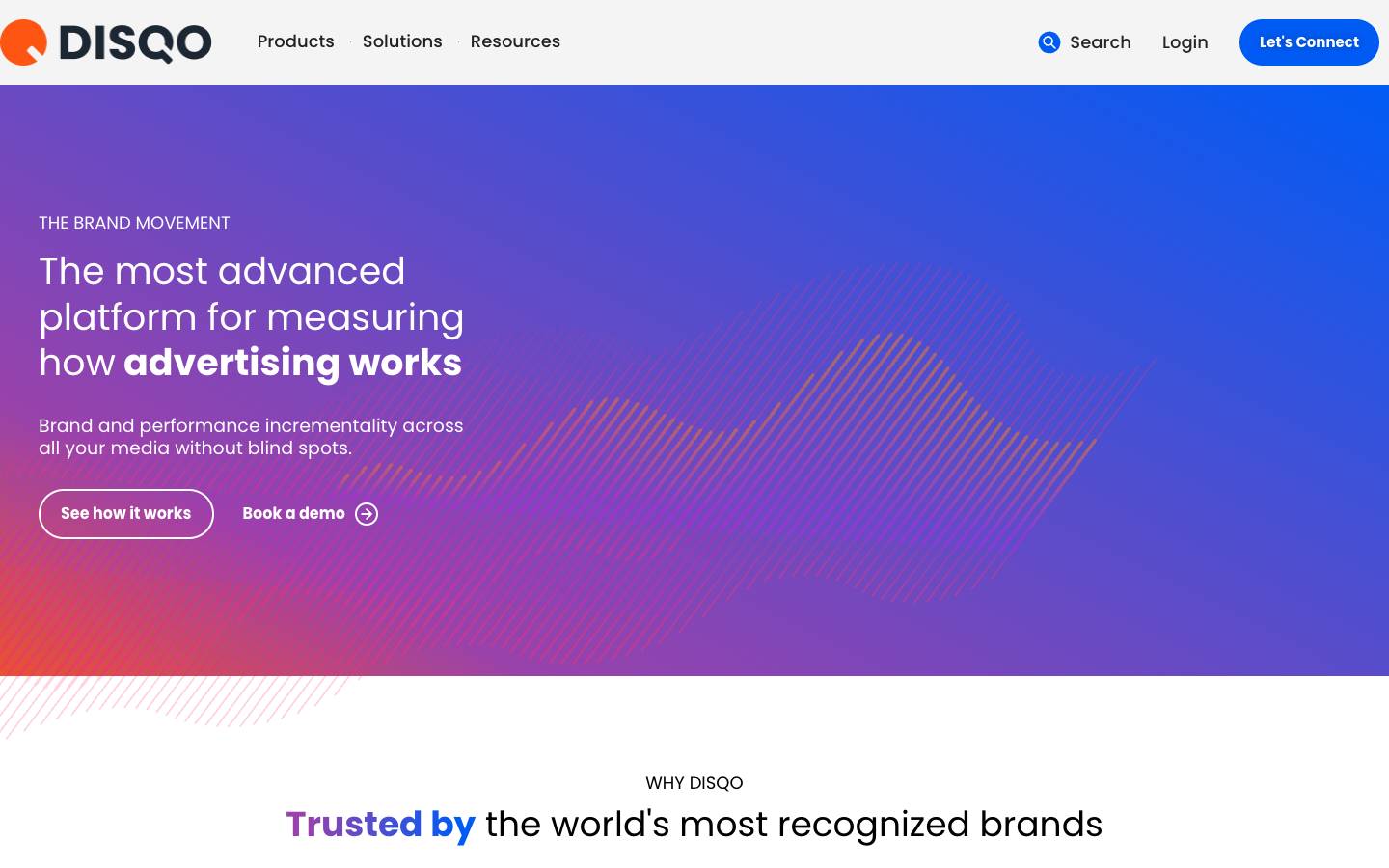 Disqo's homepage, as read on Oct 2, 2026
