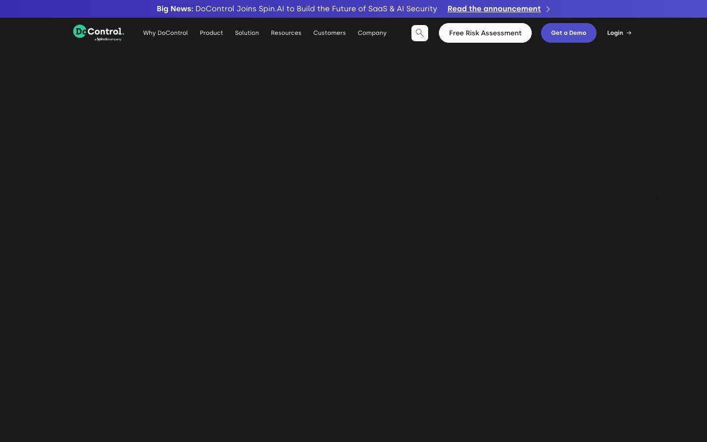 DoControl's homepage, as read on Oct 2, 2026