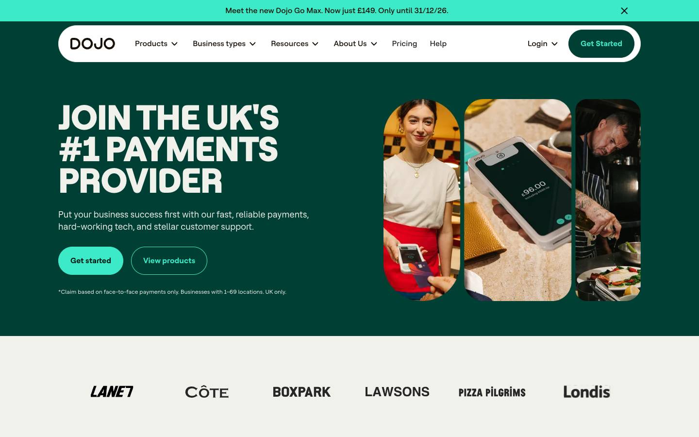 Dojo's homepage, as read on Oct 2, 2026