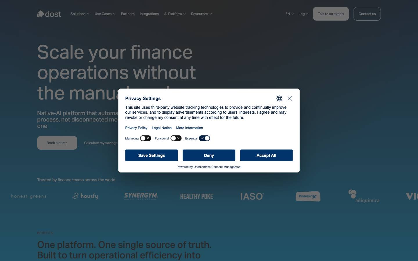 Dost's homepage, as read on Oct 2, 2026