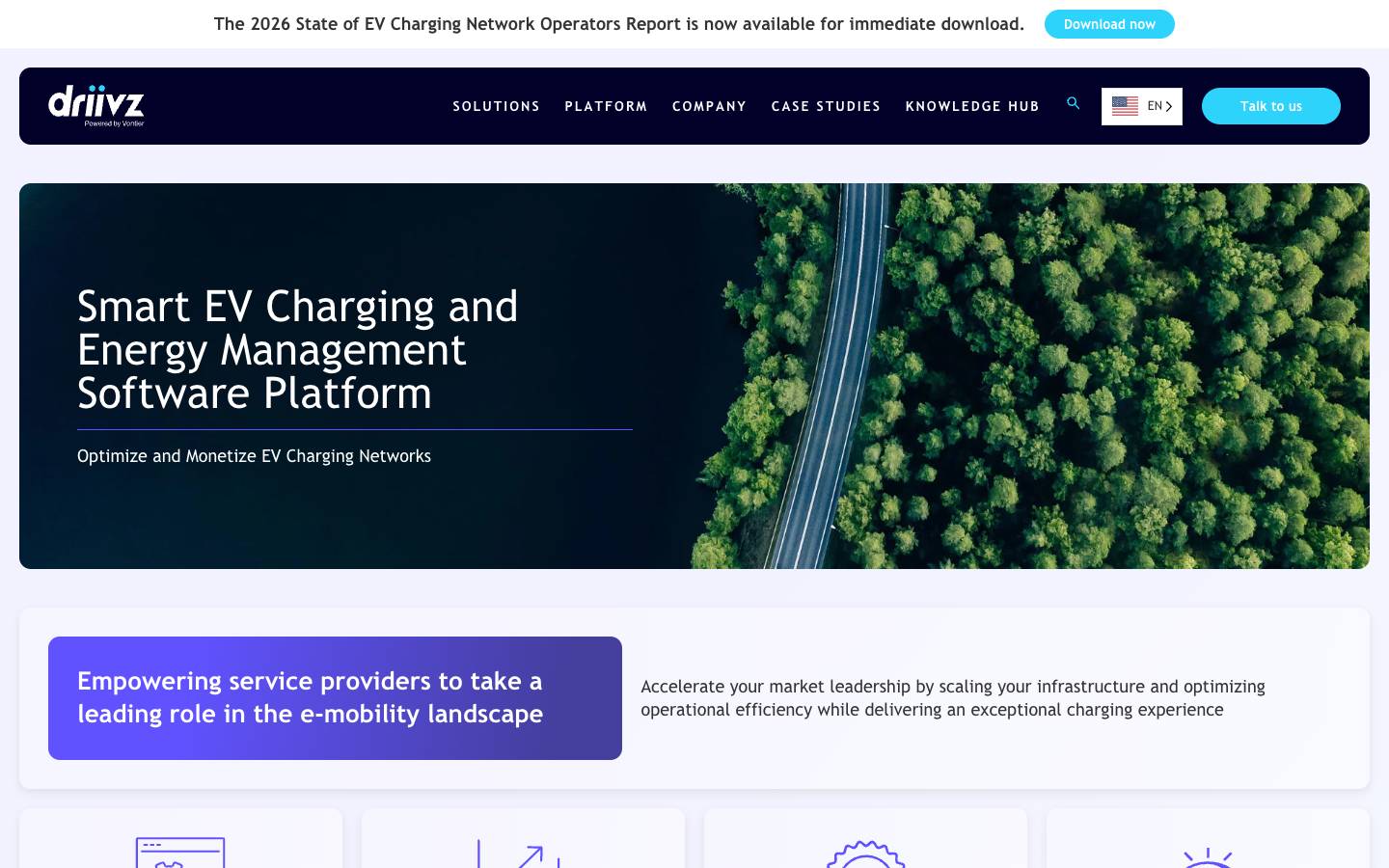 Driivz's homepage, as read on Oct 2, 2026
