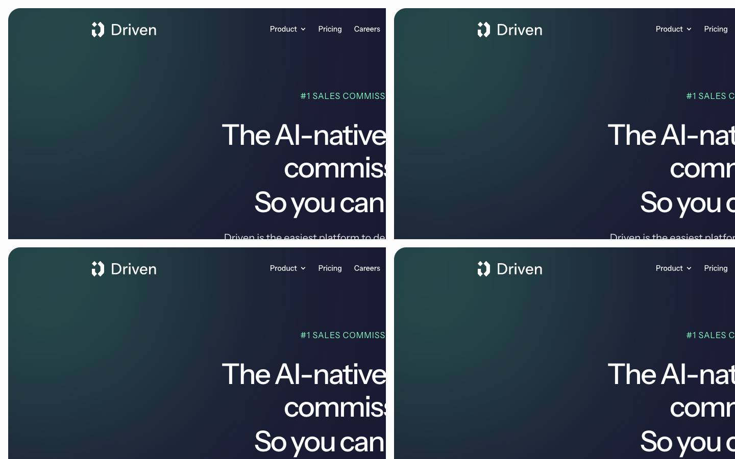Driven's homepage, as read on Oct 2, 2026
