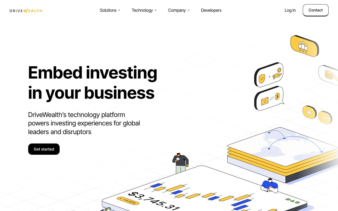DriveWealth's homepage, as read on Oct 2, 2026