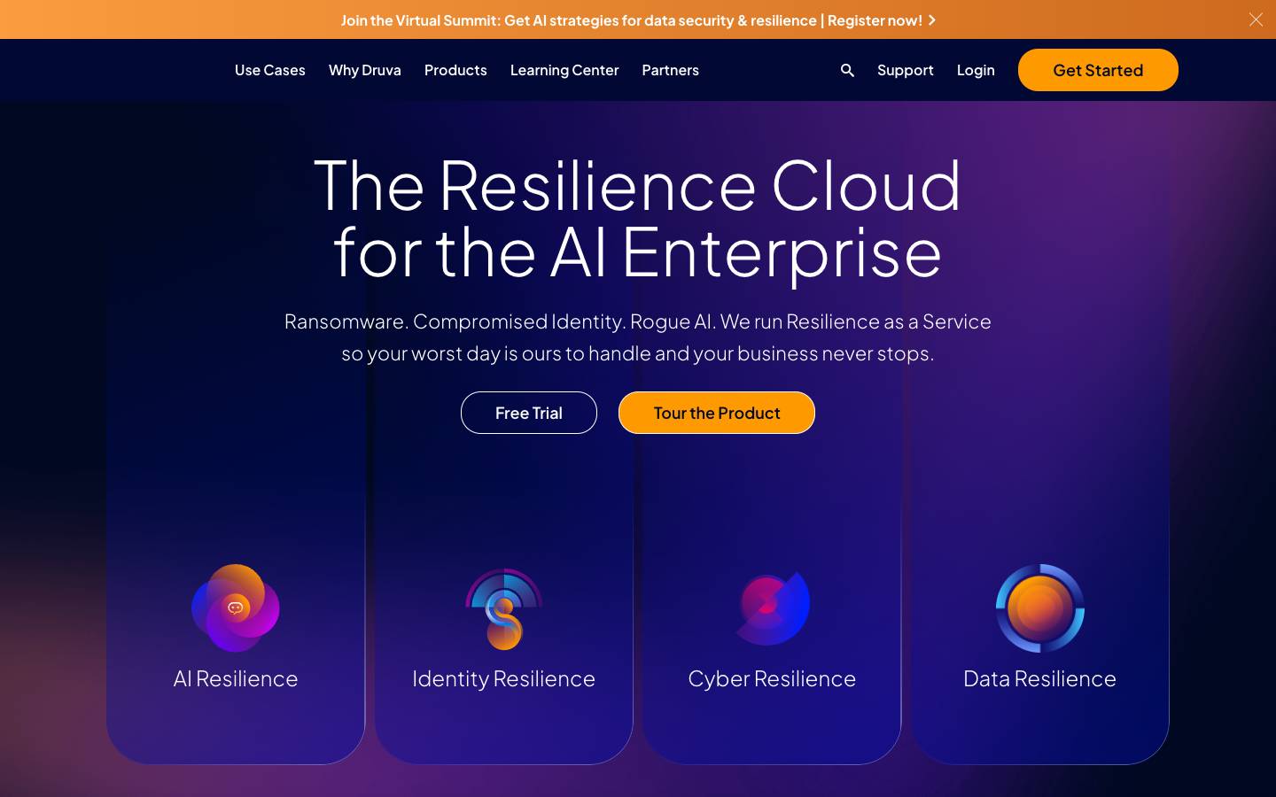 Druva's homepage, as read on Oct 6, 2026