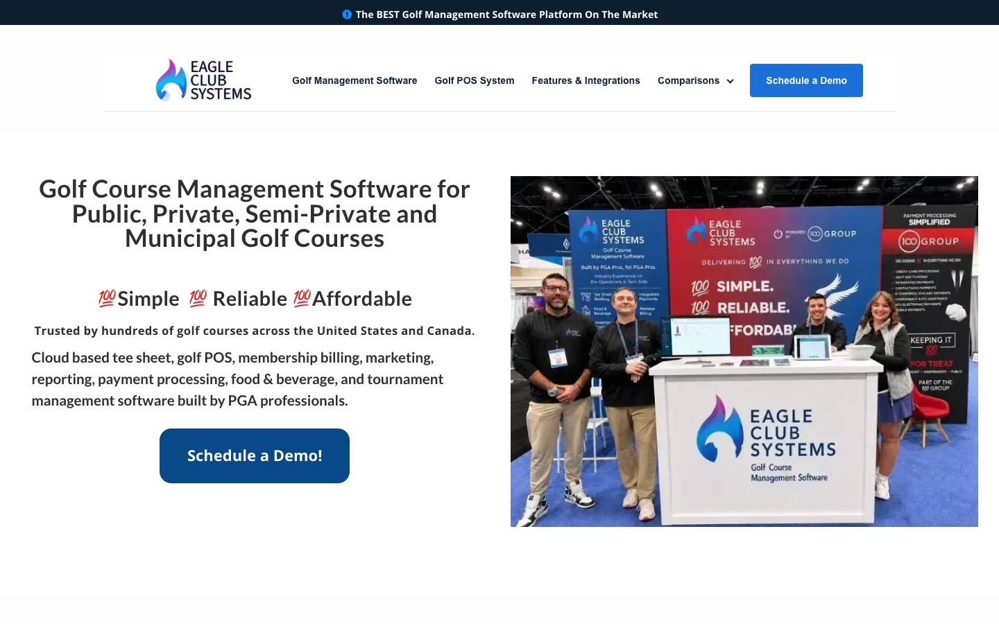 Eagleclubsystems's homepage, as read on Oct 2, 2026