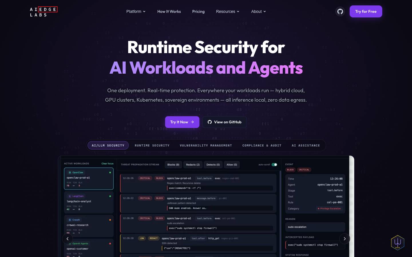 AI EdgeLabs's homepage, as read on Oct 2, 2026