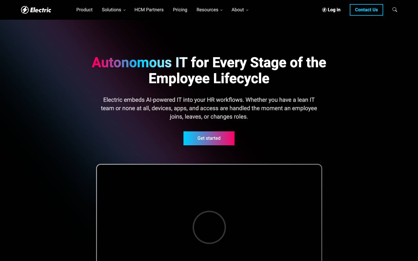 Electric's homepage, as read on Oct 2, 2026