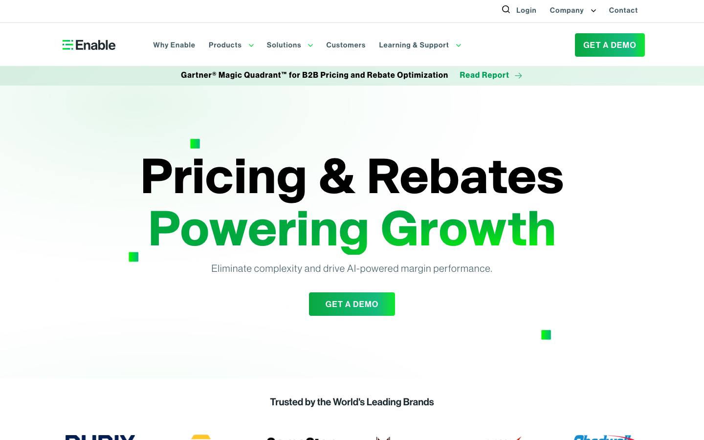 Enable's homepage, as read on Oct 2, 2026