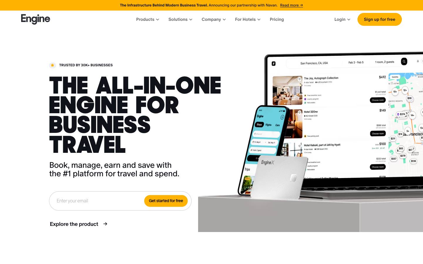 Engine's homepage, as read on Oct 6, 2026
