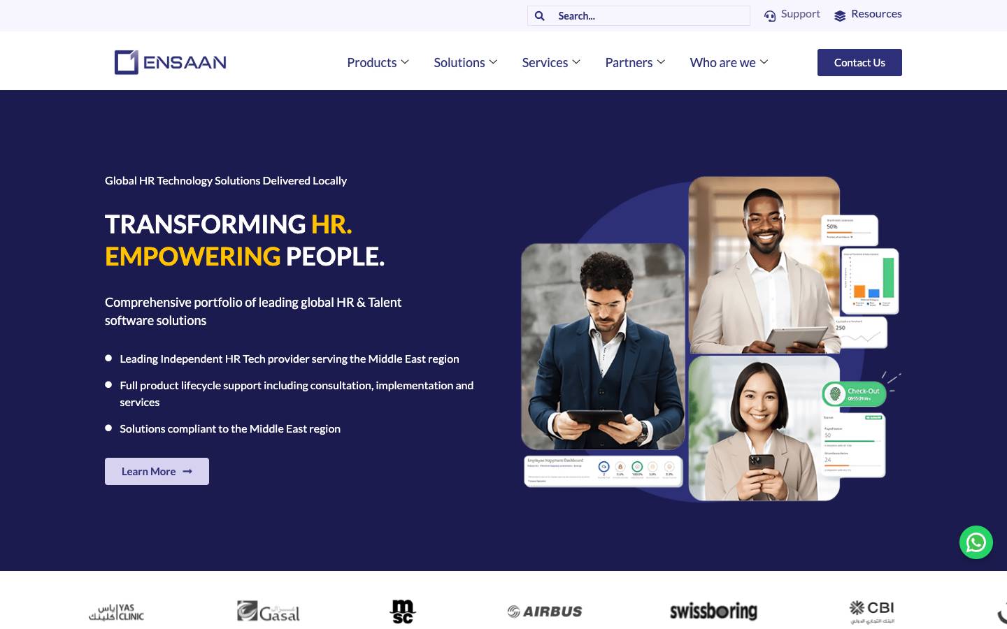 Ensaan's homepage, as read on Oct 2, 2026