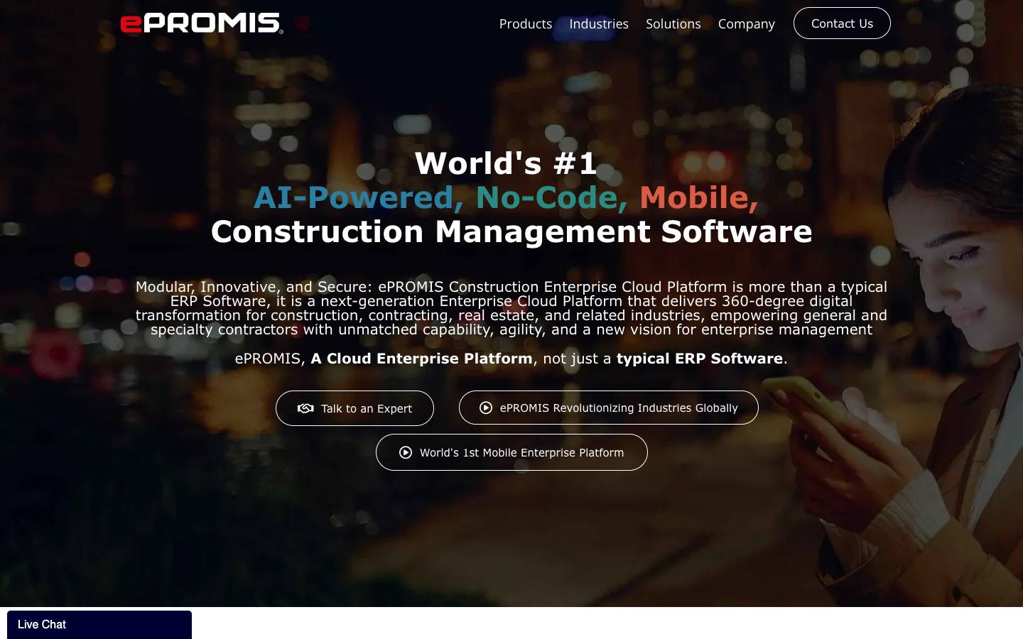 ePROMIS's homepage, as read on Oct 2, 2026