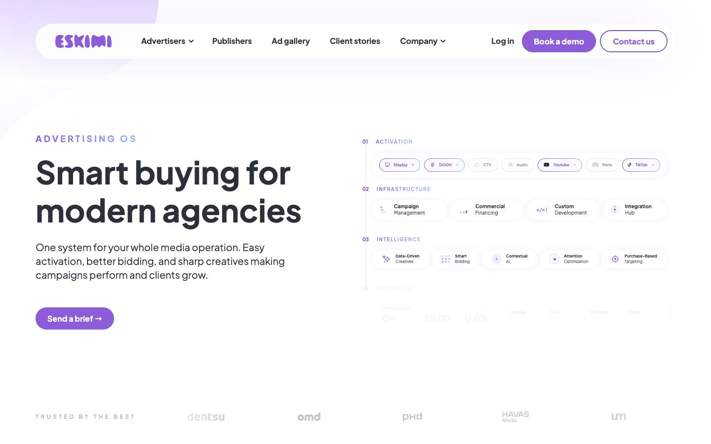 Eskimi's homepage, as read on Oct 2, 2026
