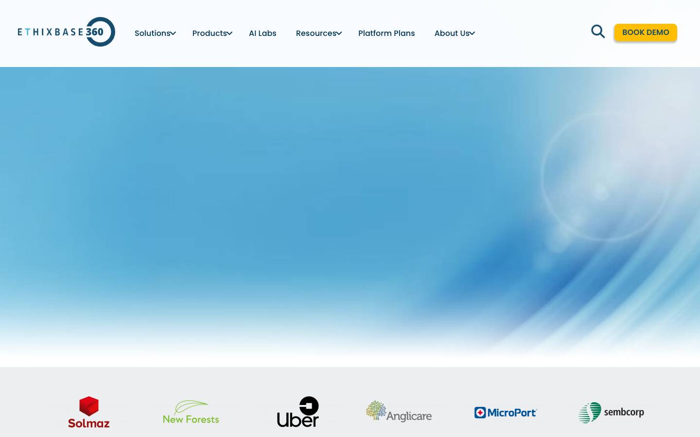 Ethixbase360's homepage, as read on Oct 6, 2026