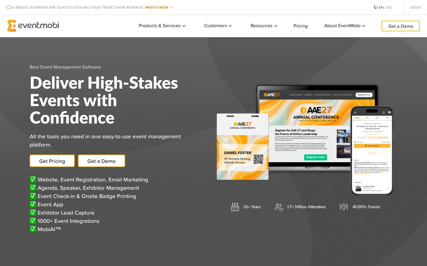 EventMobi's homepage, as read on Oct 2, 2026