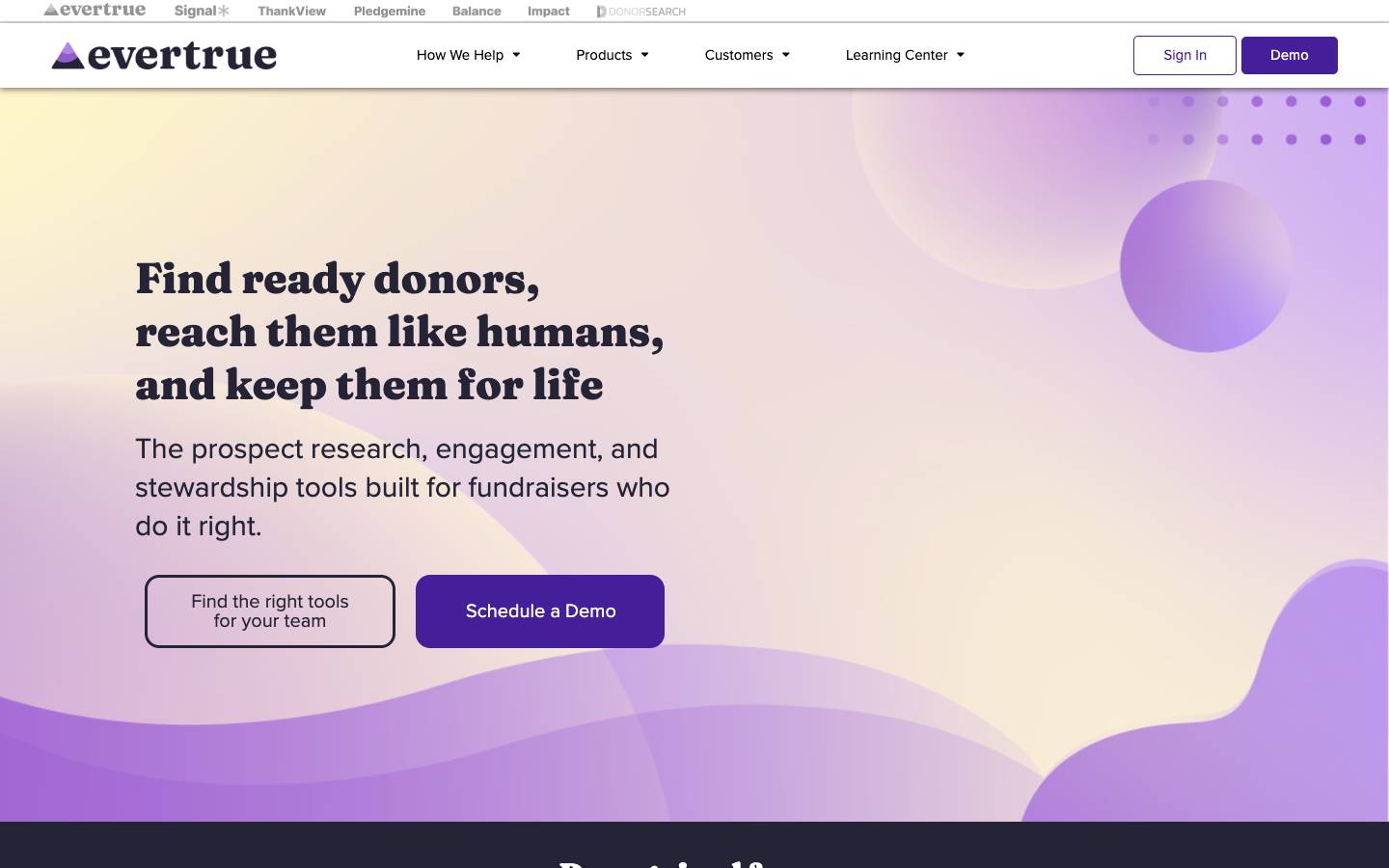 Evertrue's homepage, as read on Oct 2, 2026
