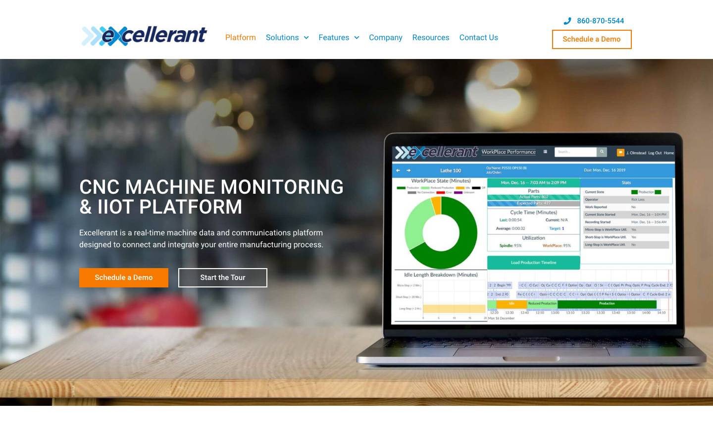 Excellerant's homepage, as read on Oct 6, 2026
