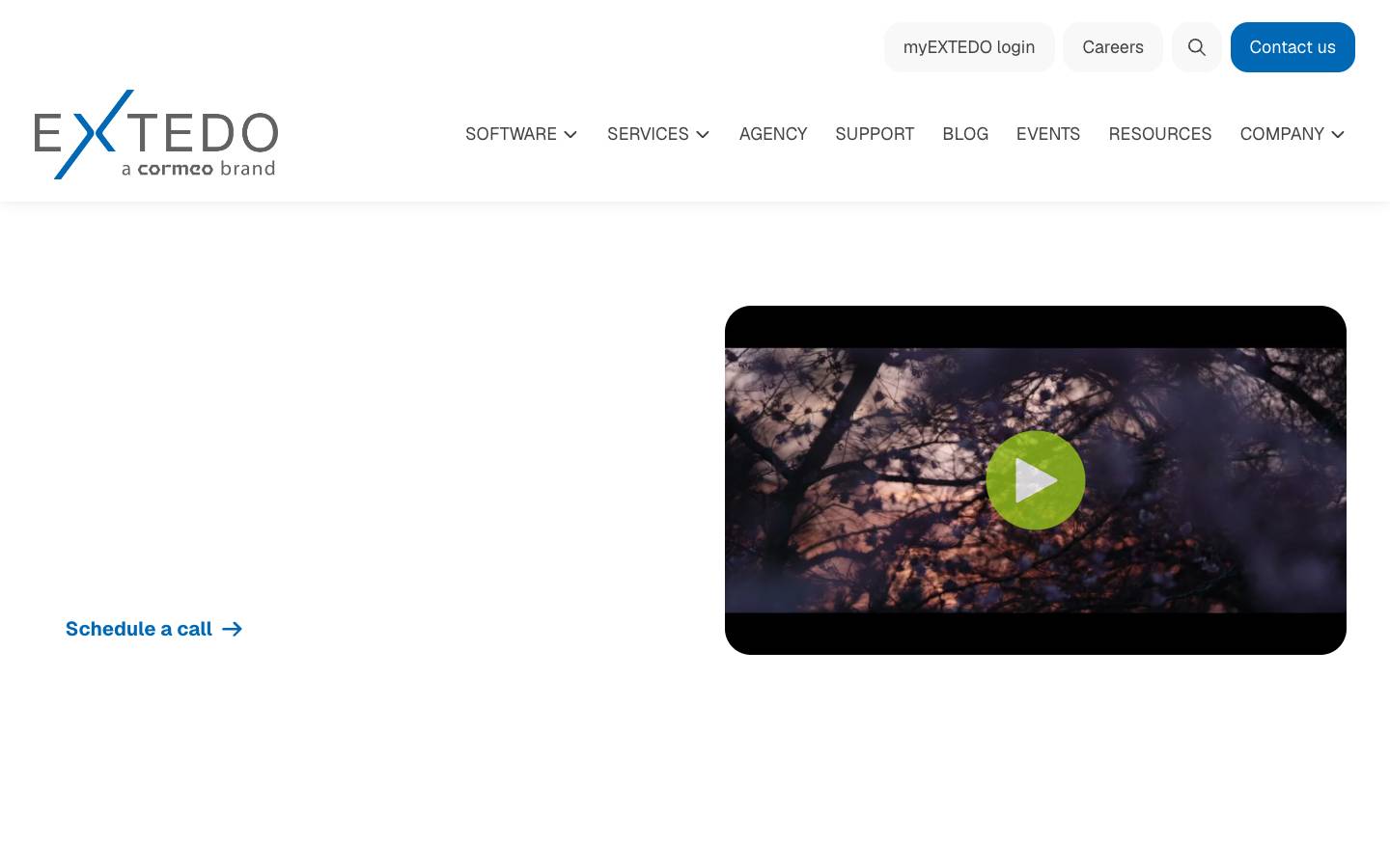 EXTEDO's homepage, as read on Oct 2, 2026