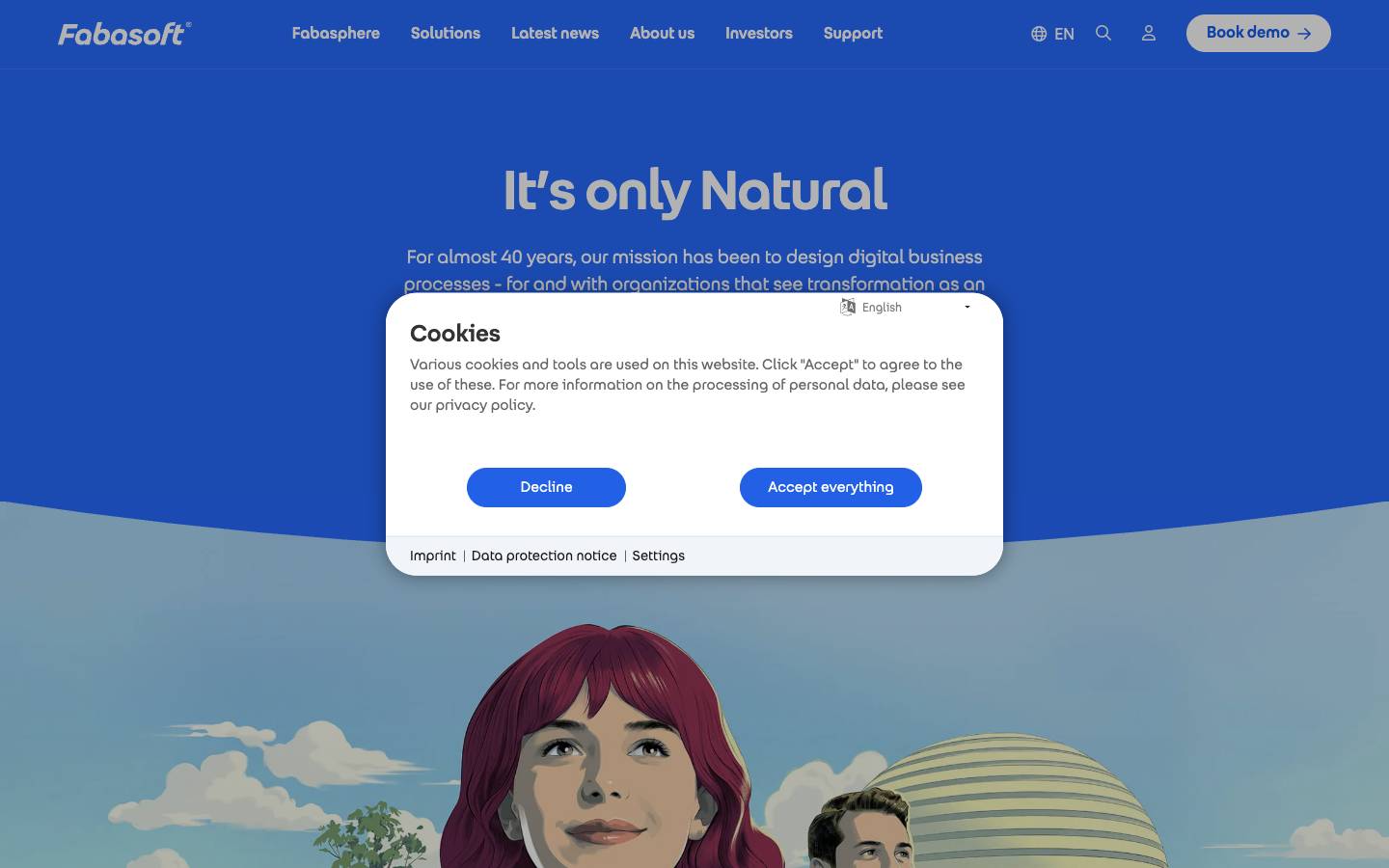 Fabasoft's homepage, as read on Oct 2, 2026