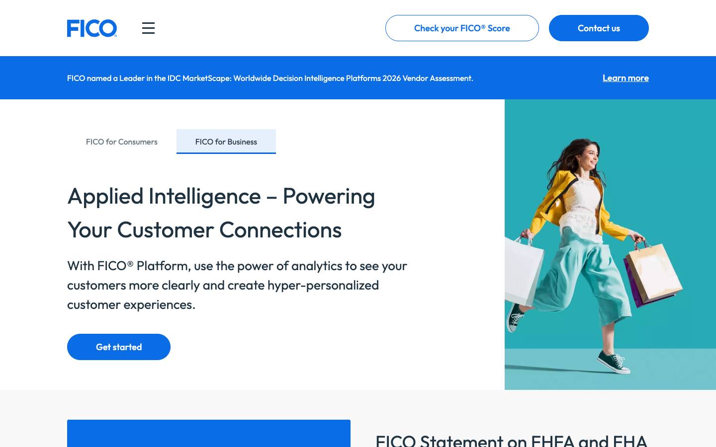 FICO's homepage, as read on Oct 6, 2026