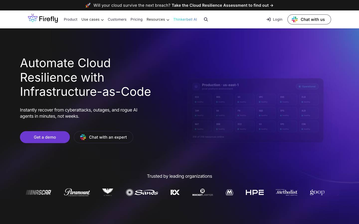 Firefly's homepage, as read on Oct 2, 2026