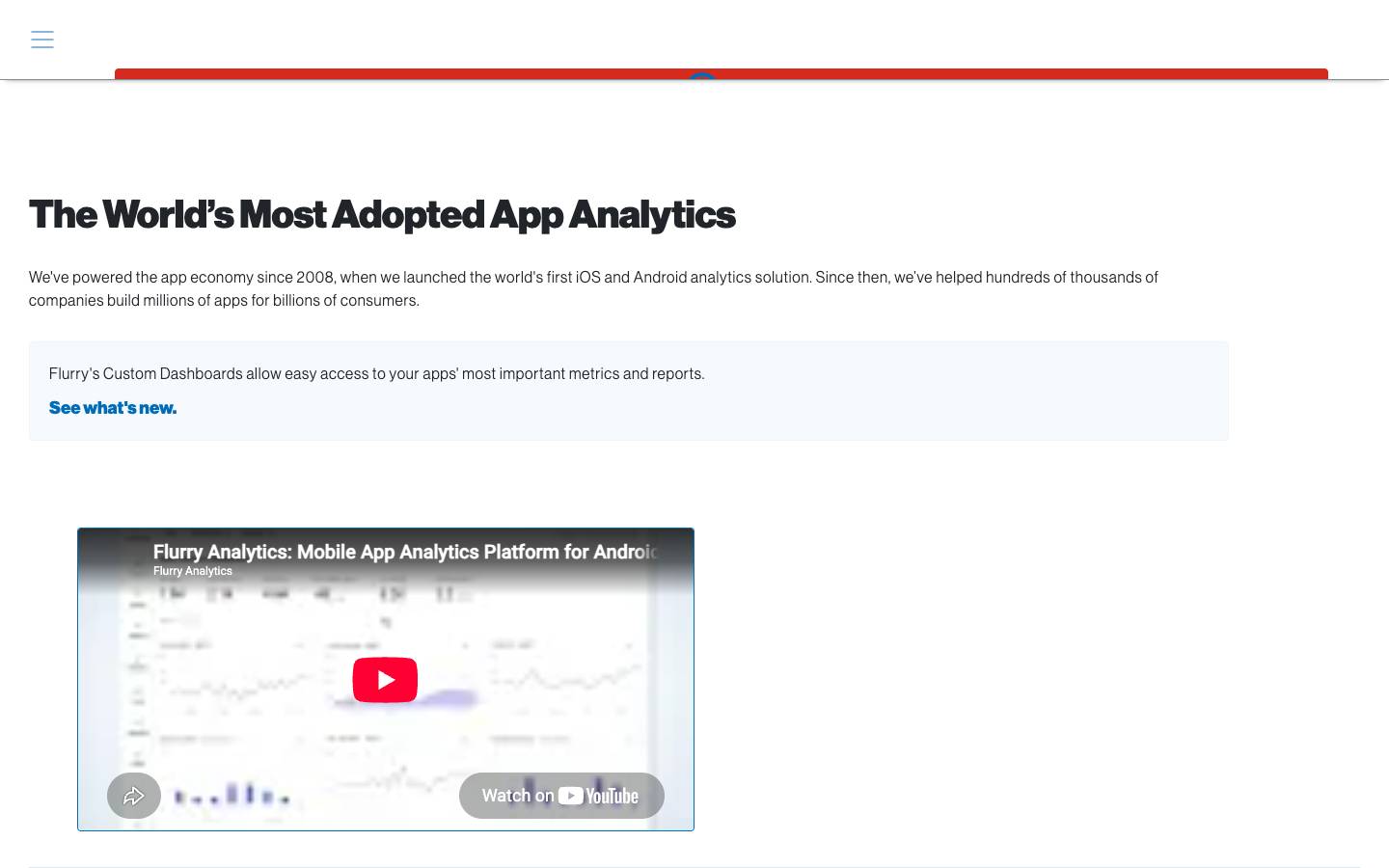 Flurry's homepage, as read on Oct 2, 2026