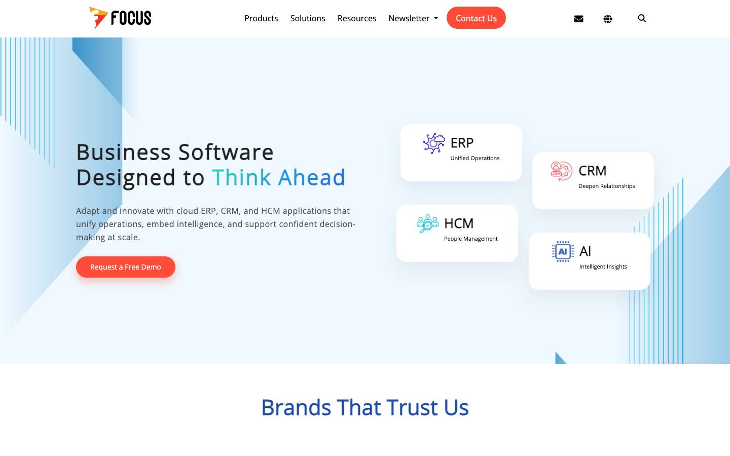 Focus Softnet's homepage, as read on Oct 2, 2026