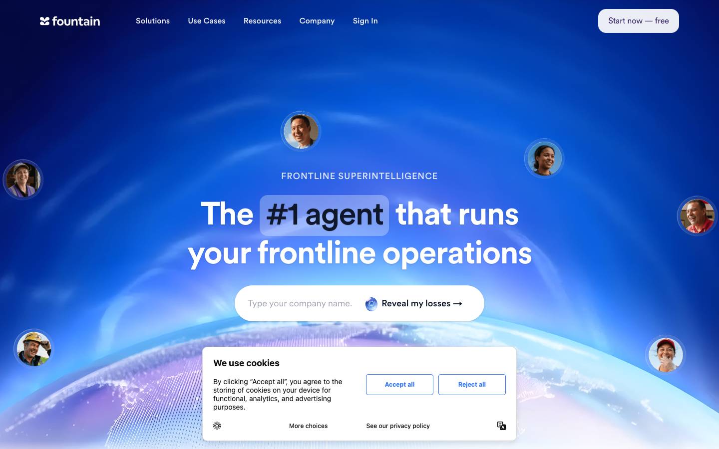 Fountain's homepage, as read on Oct 2, 2026