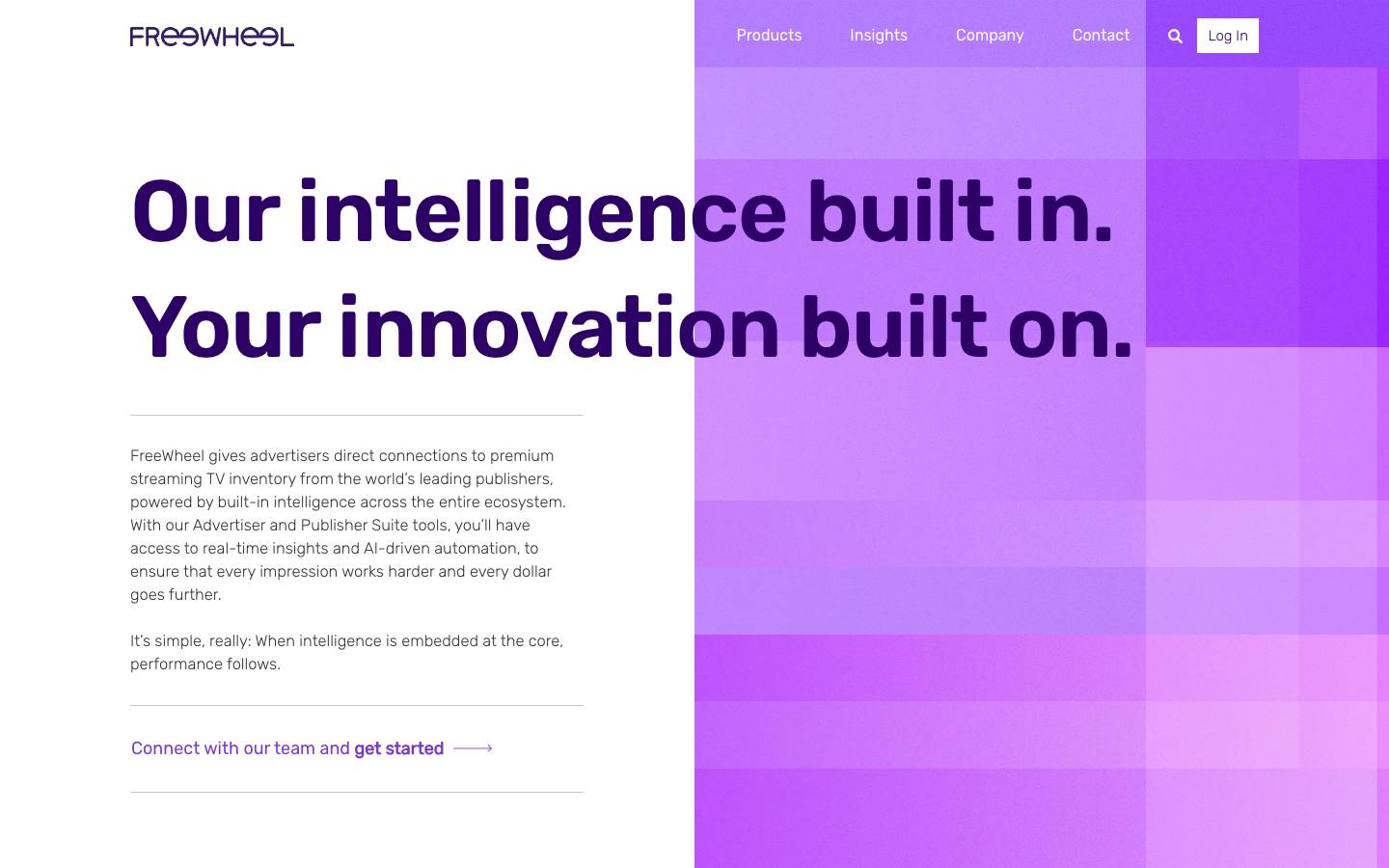 FreeWheel's homepage, as read on Oct 2, 2026