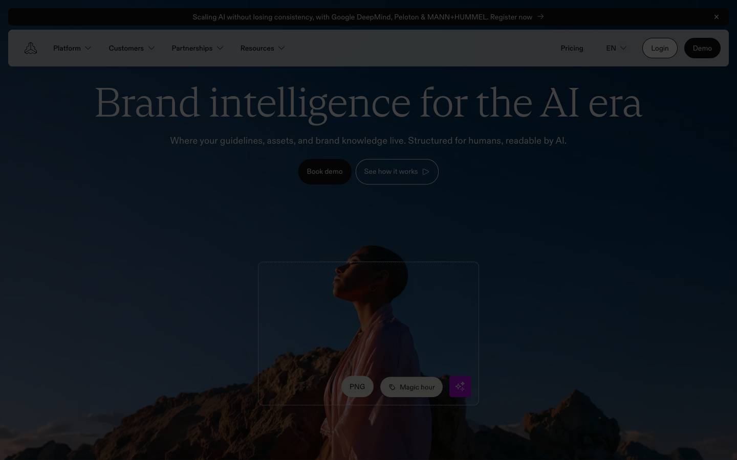Frontify's homepage, as read on Oct 2, 2026