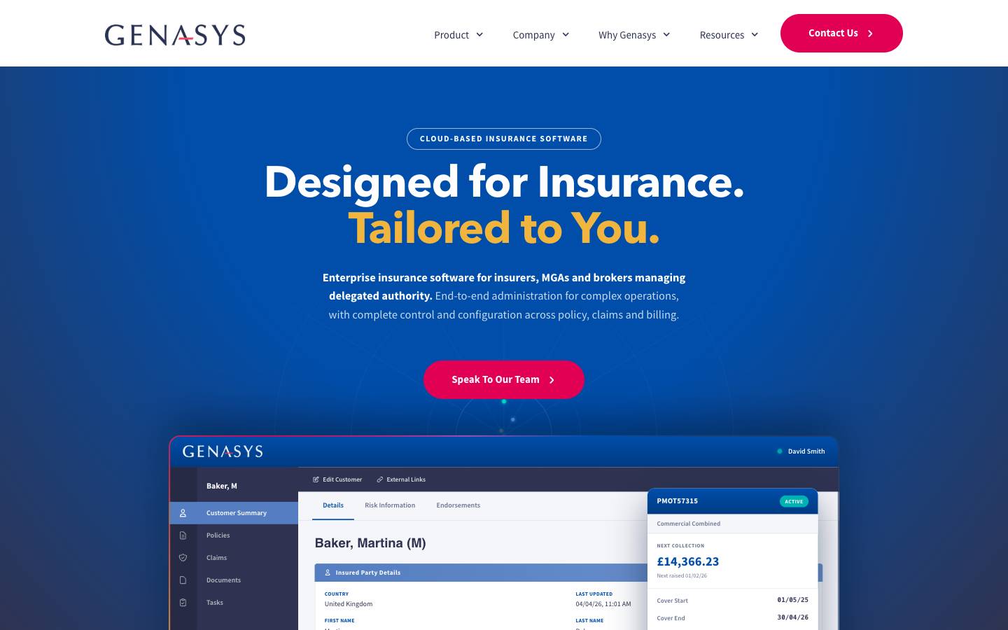 Genasys's homepage, as read on Oct 2, 2026