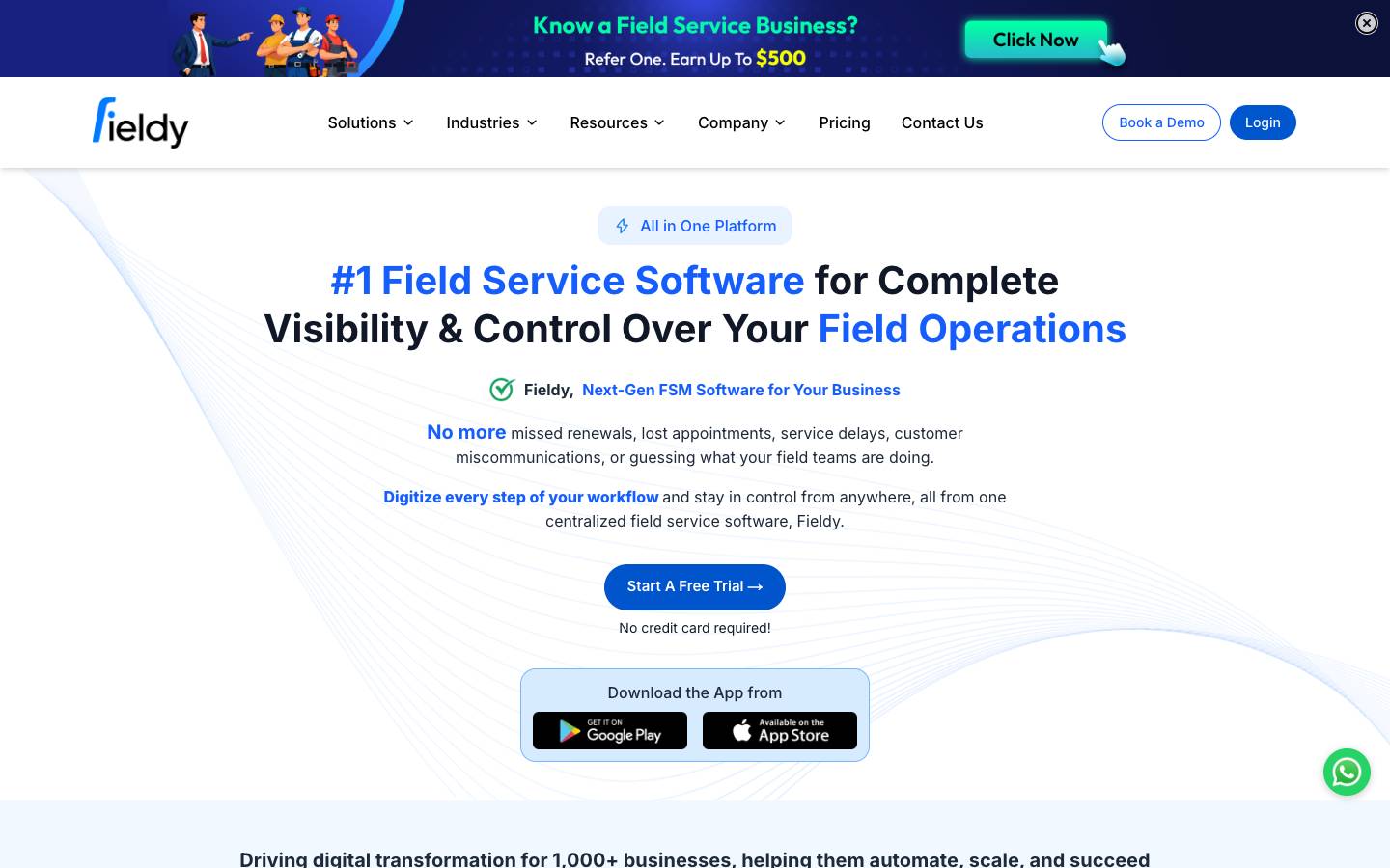 Fieldy's homepage, as read on Oct 2, 2026