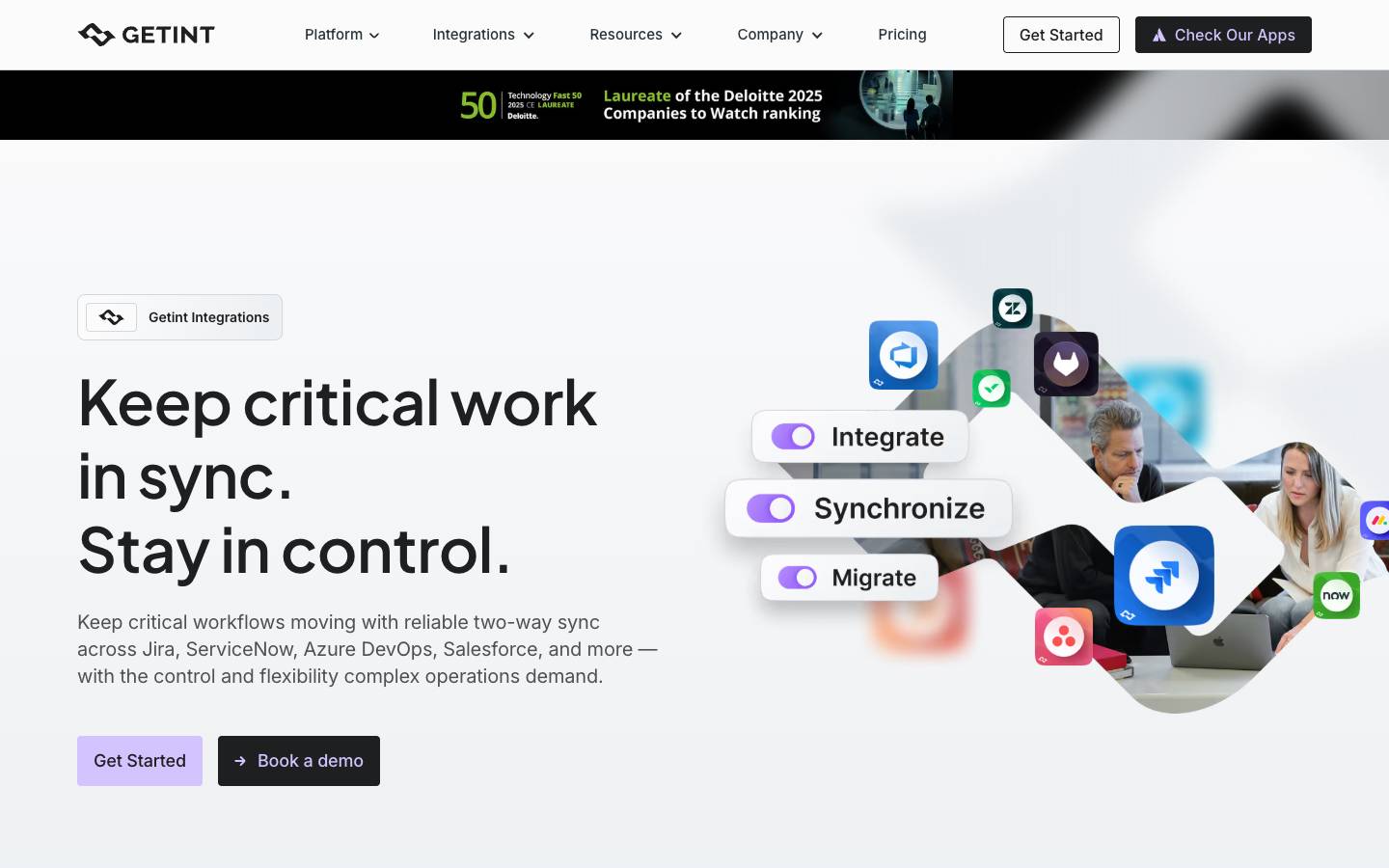 Getint's homepage, as read on Oct 2, 2026