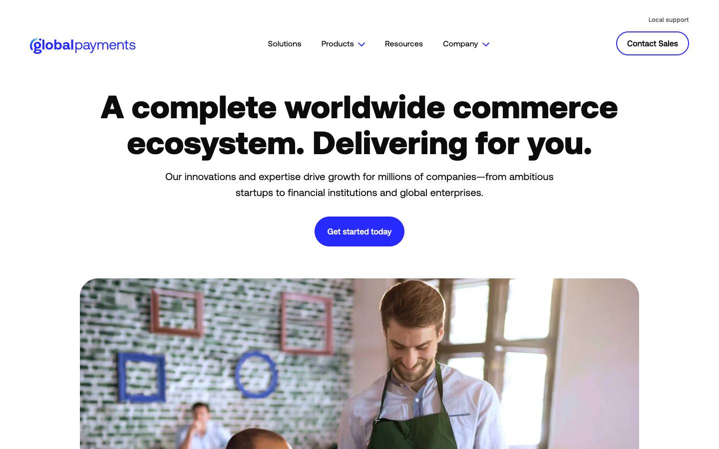 Global Payments's homepage, as read on Oct 2, 2026