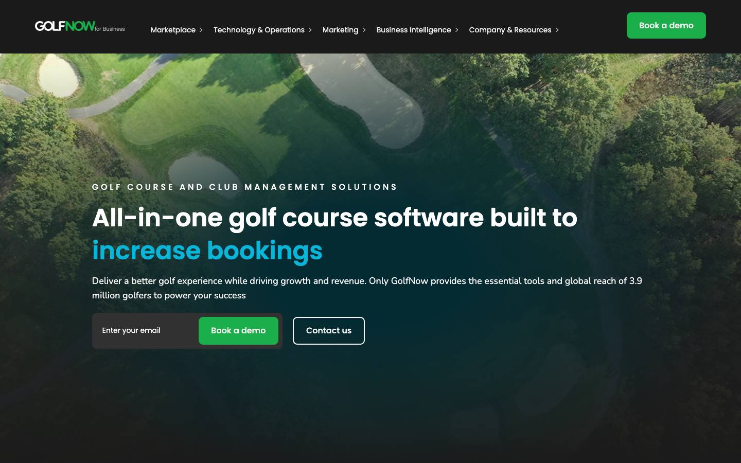 GolfNow for Business's homepage, as read on Oct 6, 2026