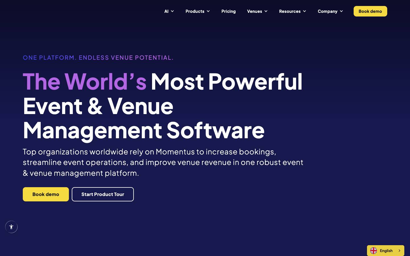 momentus's homepage, as read on Oct 2, 2026