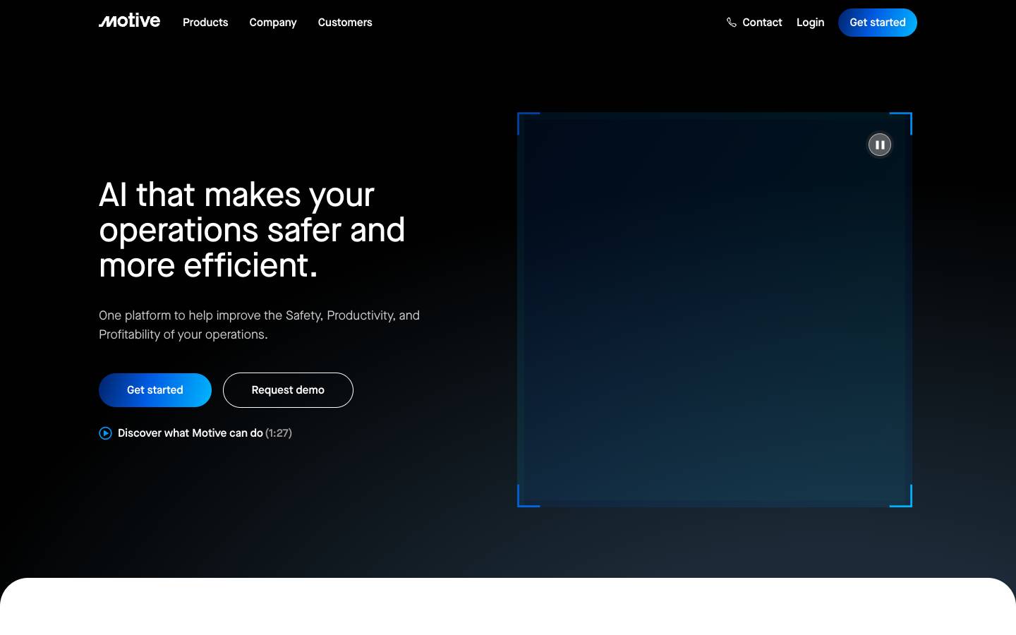 Motive's homepage, as read on Oct 2, 2026