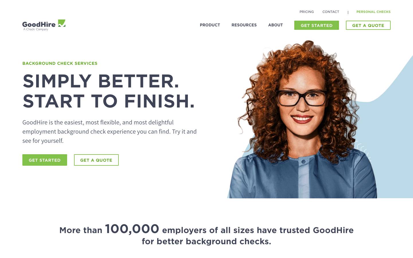 GoodHire's homepage, as read on Oct 2, 2026